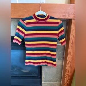 Madewell Colorful Striped Knit Top
